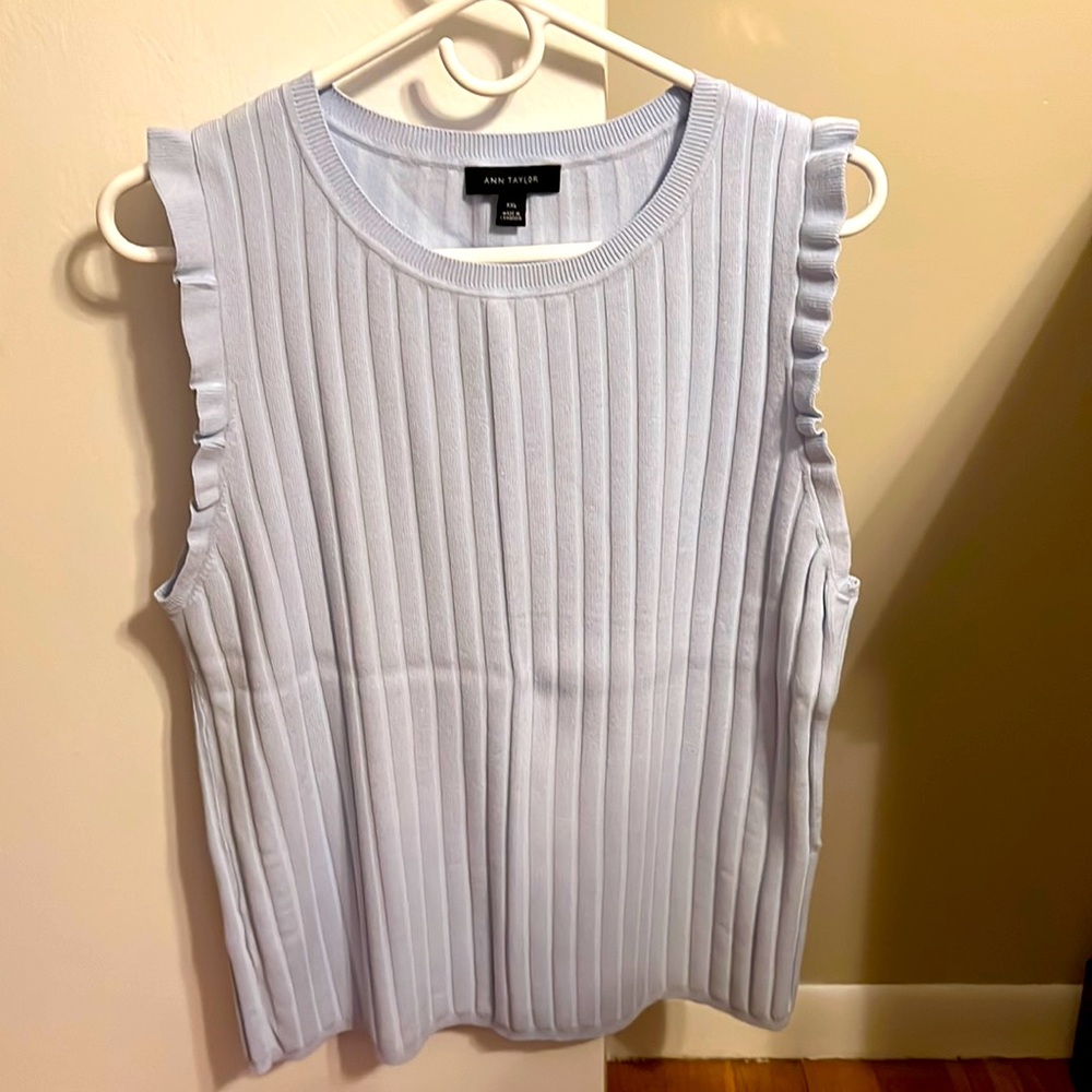 2 new Ann Taylor tops. One still has the tag on it and both have never been worn